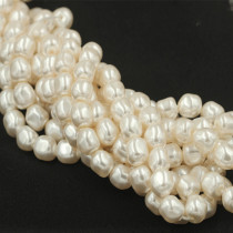 Austrian Schiacrystal Pearl 5840-650 Pure White White Pearl Irregular Profiled Bead Accessory