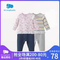 Libabies House Childrens Clothing Womens Knitted Dress Pants Infant Cute Spring Autumn Clothes Open Crotch One-piece Clothes New