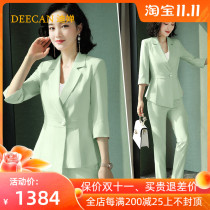 DEECAN Fashion Light mature style professional suit women 20 new foreign atmosphere age female President business suit dress summer
