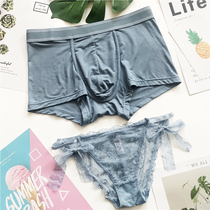 2020 new cotton couple underwear sexy temptation lace couple underwear suit pants