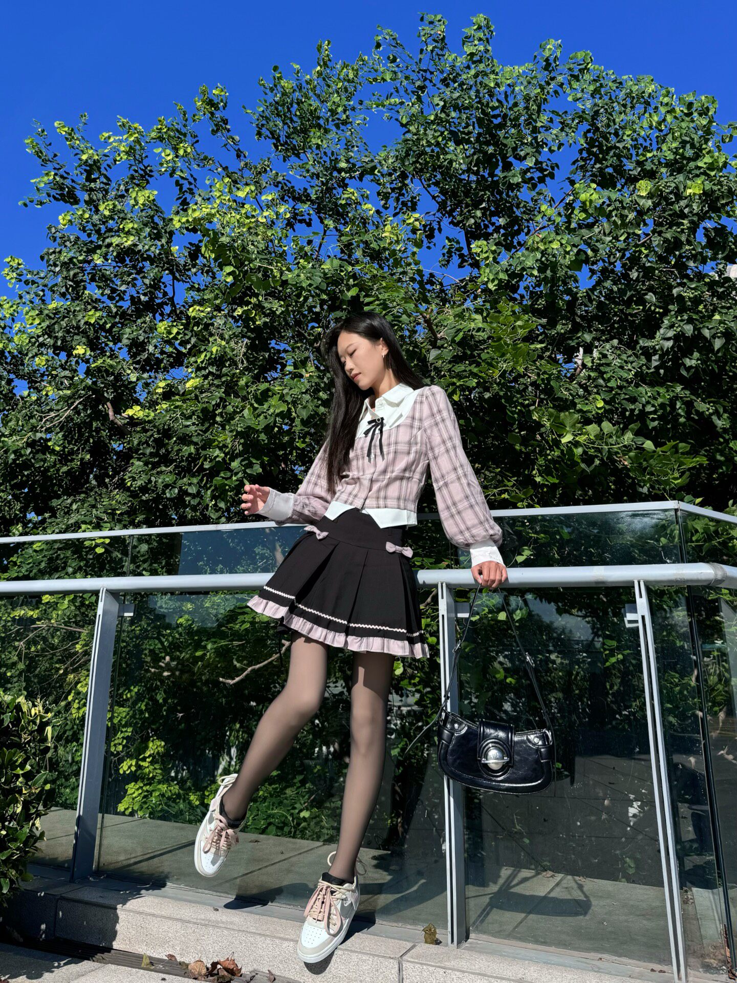 小野和子冬季黑丝光腿神器 加绒双层设计保暖不臃肿 替换装方便实用