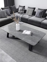 Rockboard tea table Home minimalist Living room Small family Type modern light lavish and minimalist marble Small size tea table Table