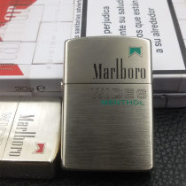 Japan foreign trade Marlboro personality creative pure copper brushed vintage vintage mens windproof limited kerosene lighter
