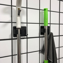 Mop floor mop adhesive hook hanger-Free Wall Wall Wall toilet broom mop clip strong buckle-free