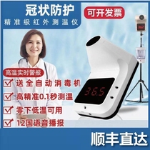 Infrared thermometer Voice broadcast Automatic thermometer Industrial door all-in-one machine access control thermometer measuring instrument