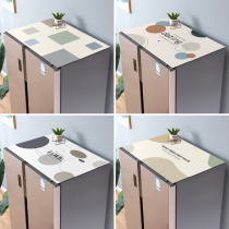 Cover refrigerator dust cloth double open door cover cloth 2021 New dustproof leather mat decoration oil smoke table mat cover towel
