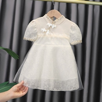 South Korean girls dress for dress and summer clothes for childrens skirts and childrens baby 1-year-old baby princess gown dresses