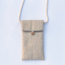 Mobile phone bag cloth bag portable inclined hanging old man mobile phone small cloth bag cute cartoon small portable neck