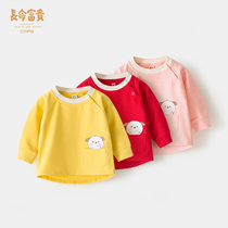 39 9 Clearance Baby Sweater Spring and Autumn Women and Mens Baby Top Long Sleeve T-shirt Childrens base shirt Out Tide