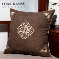 Loui House New Chinese Living Room Redwood Sofa with pillow bed with backback pillow pillow pillow pillow Chinese wind cushion