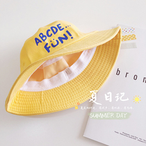 2020 new baby fisherman hat cute spring summer thin section male and female child foreign air Elegant Wind Basin Cap Sun Sunscreen Sunscreen