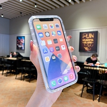 Applicable apple 12 mobile phone shell iphone13pro transparent 11 thickened xsmax net red x full package xr hard 8plus wrapped edge 7p airbags 6s silica gel 6 sets mini