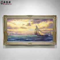 Ostyle Hand-painted Oil Painting Landscape American Landscape Hotel Villa Living Room Decoration Painting Xuanguan Mural Restaurant Hang Painting