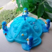 Penguin kick game parent-child interaction multi-person fun toy party board game table catapult football concentration training