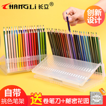 Changli color lead color pencil 36 colors 48 colors professional hand-painted anime color pen color pen sketch HB pencil Comic art painting Oily secret garden pencil Water-soluble 24 colors for students