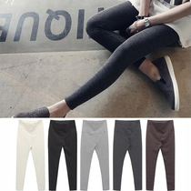 Pregnant woman pants small leggings outside wearing long pants Chauma moms fall 2019 new pregnant women beat bottom pants spring dress Korean version of the spring