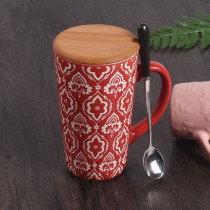 ins high Cup ceramic mug creative home retro milk cup tea cup couple office large capacity water Cup