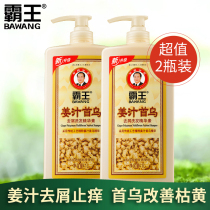 Overlord ginger shampoo Shouwu anti-dandruff and anti-itching oil shampoo male soft improvement frizz 1L * 2 bottles