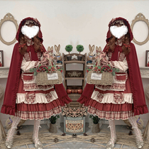 Original Lolita princess skirt Berry girl lolita dress Little Red Riding Hood daily full set of cabbage dress