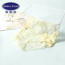 Anlifang counter sexy lace women cotton crotch thin transparent low waist briefs EP00085