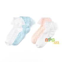 Ballabala girls socks 2 double fit 2021 summer dress new children princess sock slim fit 206221172011