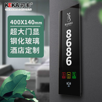 Hotel 86 custom door number doorbell switch panel do not disturb the door number door display large size electronic door number