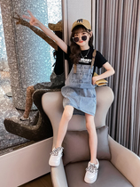 Girls Skirt 2020 New style Childrens net Red Summer Dress Dong Tong Casual Dress