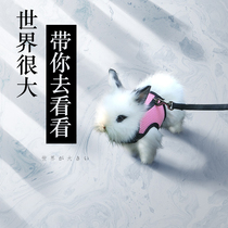 Rabbit Traction Rope Rabbit Rope Pet Special Supplies Rabbit Totoro Vest Chain Little Rabbit Rabbit Rope