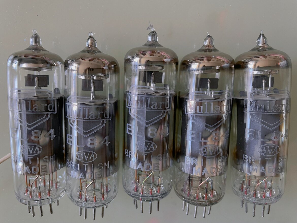 The new Mullard EL84 tubes are well matched