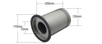 Screw air compressor oil and gas separator DB2074 compressor oil sub-core high quality filter core manufacturer direct