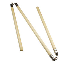 Great Wall martial arts white wax bar performance three-bar martial arts performance Wood three-section stick fitness stick for self-defense