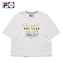 FILA fusion womens short-sleeved T-shirt 2021 summer new sports short-sleeved shirt short T