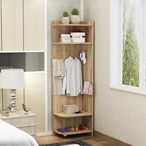 Corner cabinet Corner rack Bedroom hanging clothes hanger Living room hanger Floor bedroom corner shelf Clothes rack