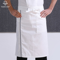 Chef Apron Bend Hotel Hotel Restaurant Kitchen Chef Oil-proof Apron Short Chef Men and Women Custom