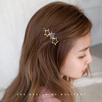 Exquisite hairpin net red Japanese girl side clip bangs clip headdress simple frog buckle cute hairpin top clip