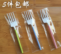Creative Disposable Fork Cake Fork West Point Fork Shovel Color Independent Package 100 Only
