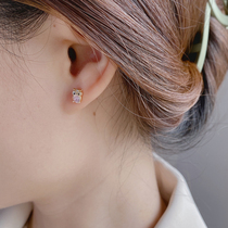 Mori cute owl earrings female hypoallergenic s925 sterling silver earrings simple Japanese earrings ins tide personality