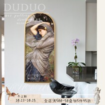 Bedroom porch into the house large-scale paintings American light luxury decorative paintings retro living room dining room Corridor murals