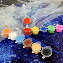 (Full 58)bjd makeup change practice 12-color acrylic paint sub-package is affordable and not wasted