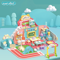 Kid toy girl 2-3-5 years old 6 family backpack Xiaoling Princess Doll house Children birthday gift girl