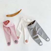 ins Wind spring autumn and winter New Men and women Baby cute three-dimensional star leggings A cotton versatile pp pantyhose