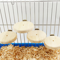 Small number of flying saucer springboard solid wood Jumping Platform Diy Stairs Dragon Cat Squirrel Bear Rabbit Parrot Dutch Pig Pedal