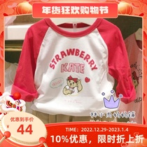 2021 spring and autumn TW bear childrens clothing girls three-quarter sleeve T-shirt TKLA202451A skirt pants TKWH201251B