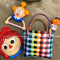 ten thousand Paparazzi Shops Cocoa Love Love Chessboard G Hand Basket Containing Bag