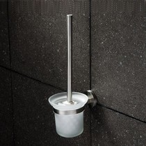 Drawing 304 stainless steel toilet brushed fine casting round base toilet brush with 8209 wire drawing matt bright light
