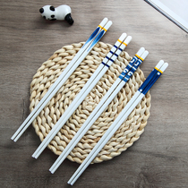  High temperature resistant Japanese tableware bone China chopsticks set Household ceramic chopsticks non-slip and mildew-proof creative personality chopsticks ins wind