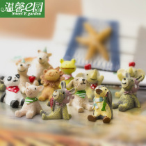 Small animal resin ornaments micro landscape 20 small animal zakka handicraft ornaments