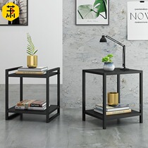 Simple modern bedside table Wrought iron paint bedside cabinet Bedroom locker economical Nordic simple storage cabinet