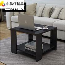 Coffee table simple lazy apartment economical black small table office reception room simple bedside square corner