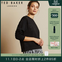TED BAKER pullover sweater female black letter logo fashion casual top